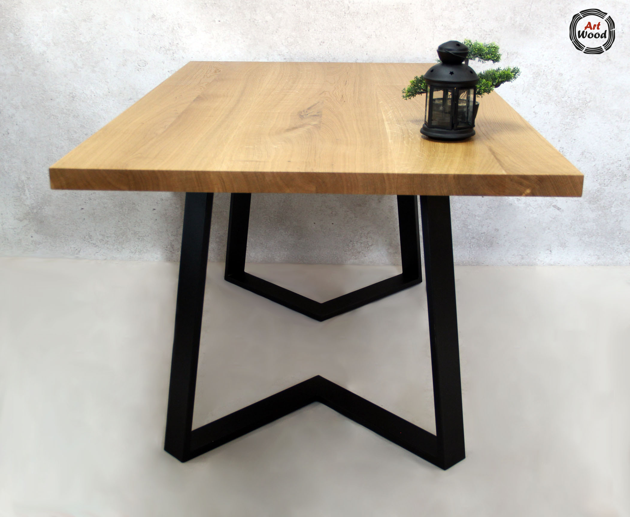 stół loftowy z drewna