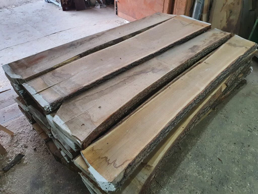 deski drewna litego nieobrobione