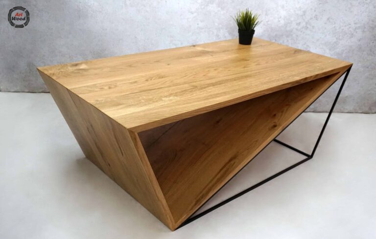 stolik loftowy geometryczny