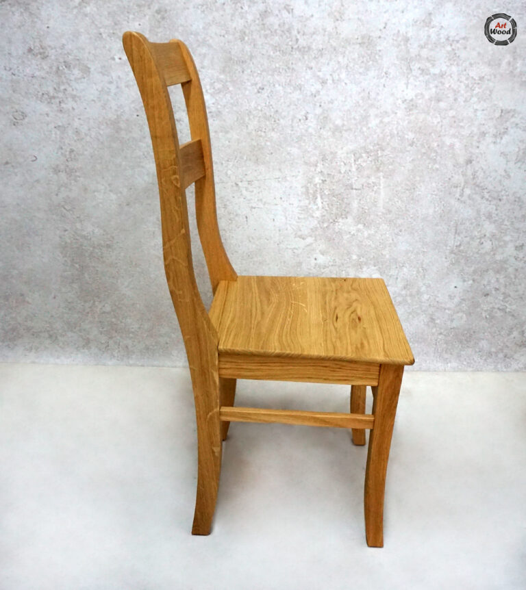 naturalne krzesło dębowe